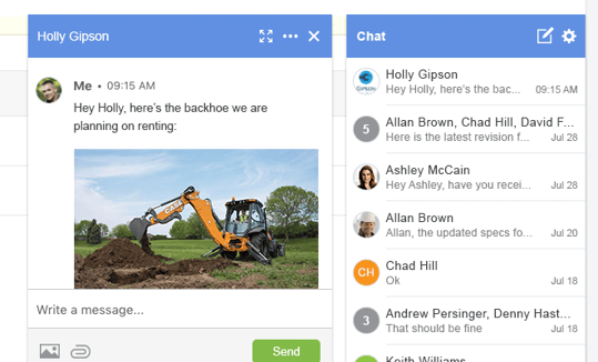 Attach Files and Photos to Chats
