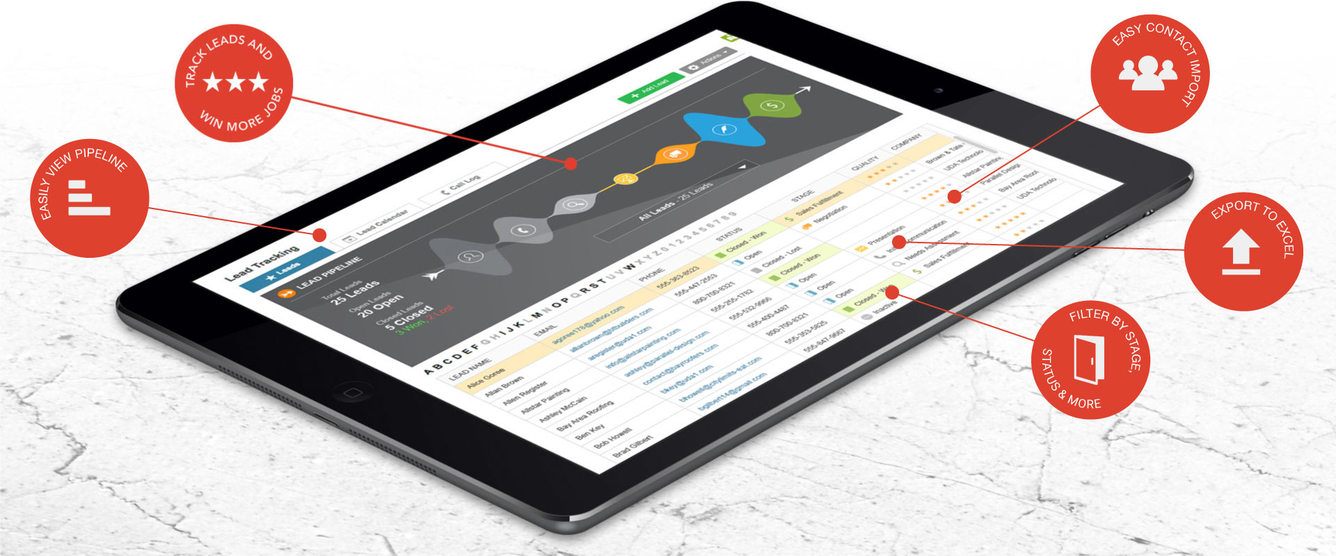 constructiononline residential lead tracking