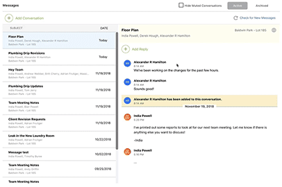 ConstructionOnline Messaging