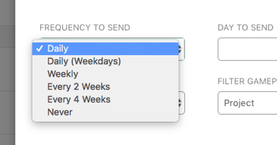 Send Recurring GamePlan Emails