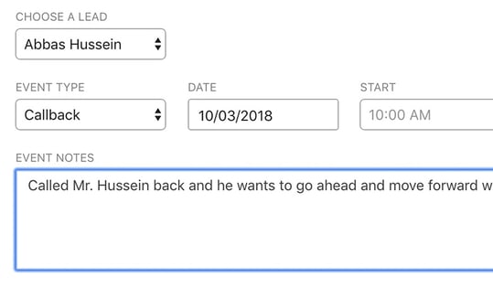 Lead Call Logs