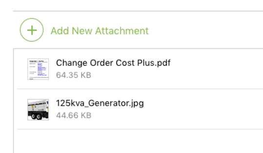 Call Log Attachments