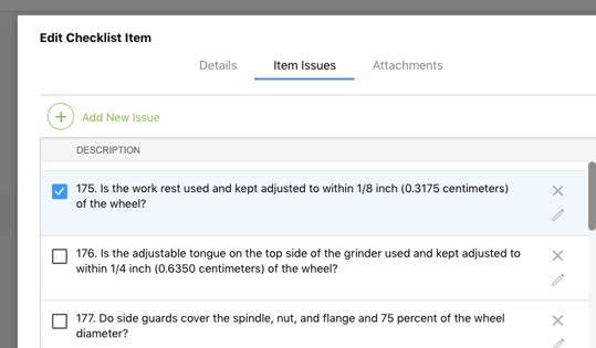 Customizable construction punch list software