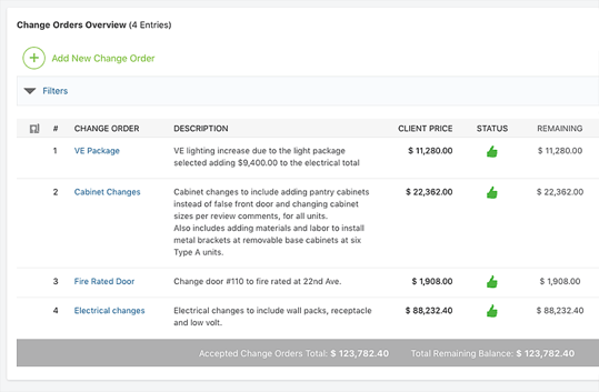 Construction Change Order Software