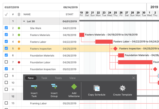 Construction Scheduling Software