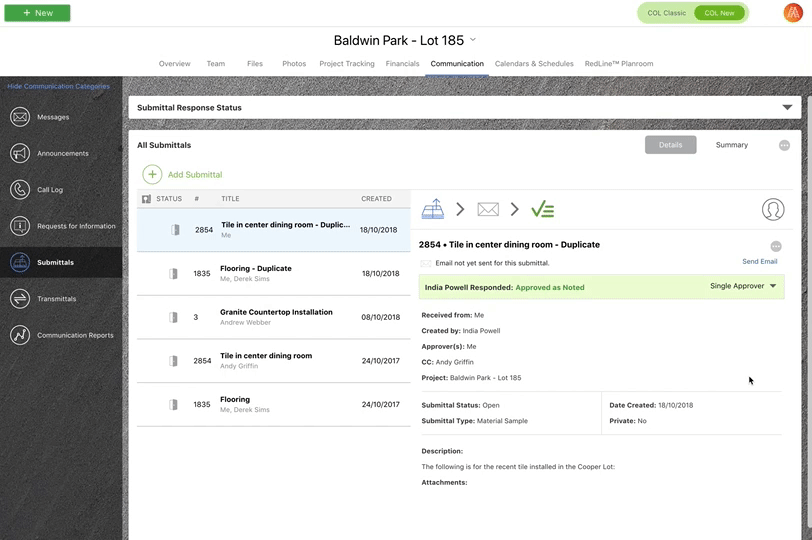 ConstructionOnline Submittals ConstructionOnline Submittals