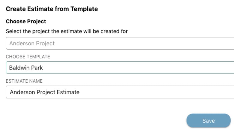Create Templates from Projects