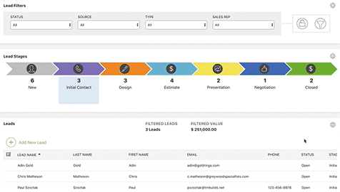 Construction Lead Tracking