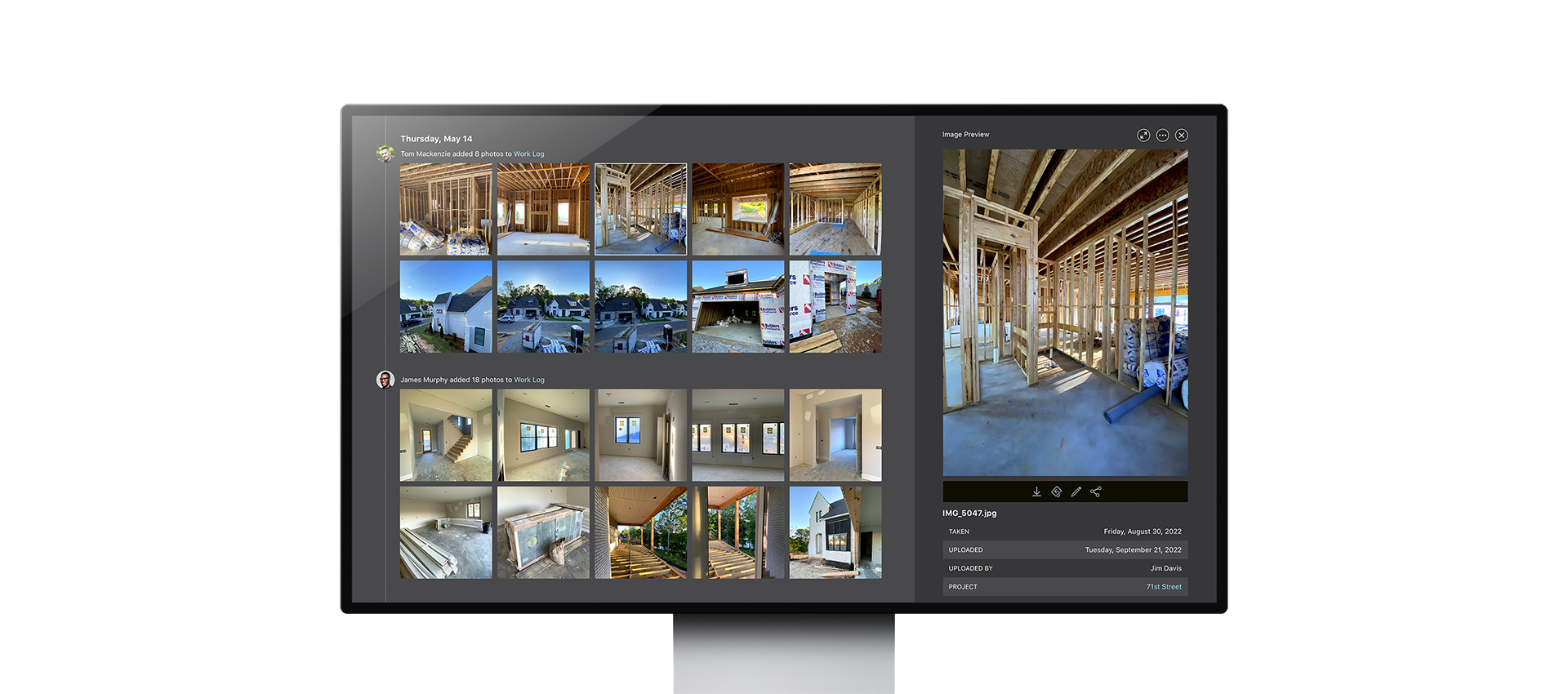 View daily logging files and photos inn ConstructionOnline photostream views View daily logging files and photos inn ConstructionOnline photostream views
