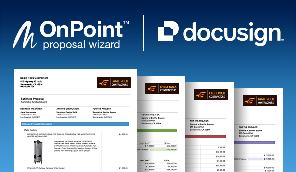 Construction Webinar Event | Estimate Proposals and Docusign™ eSignature Integration