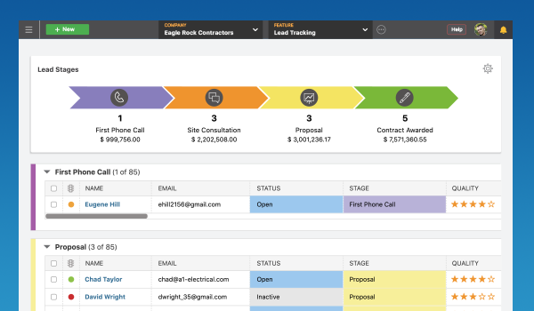 ConstructionOnline Sales Management Tools