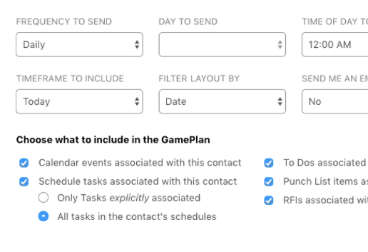 Customizable GamePlans