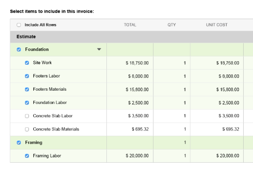 Detailed Invoicing
