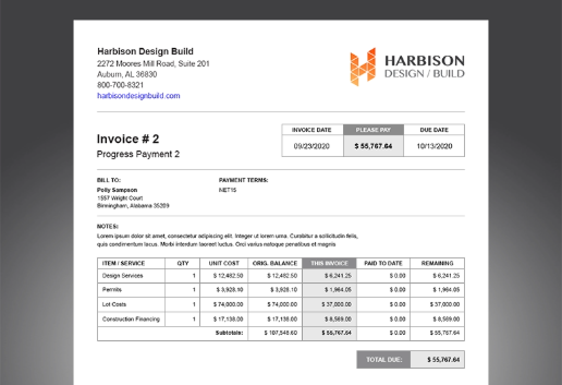 Send professional invoices to clients