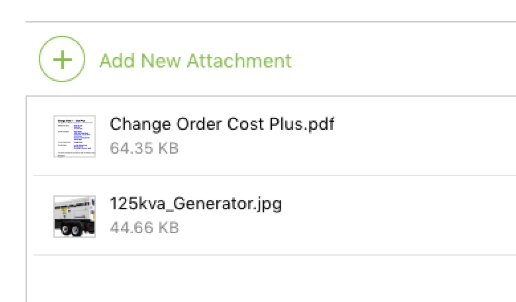 Call Log File Attachments