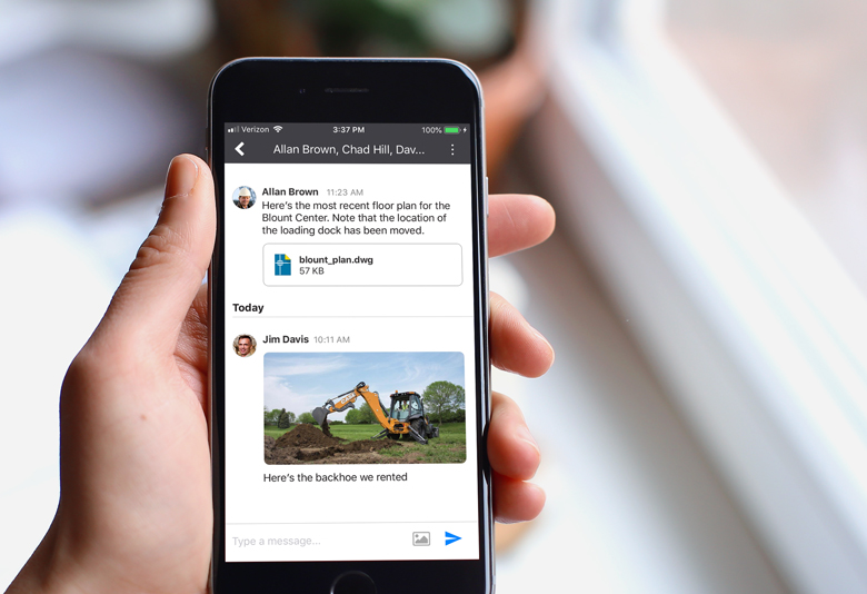 Envoy Chat on Mobile Phone