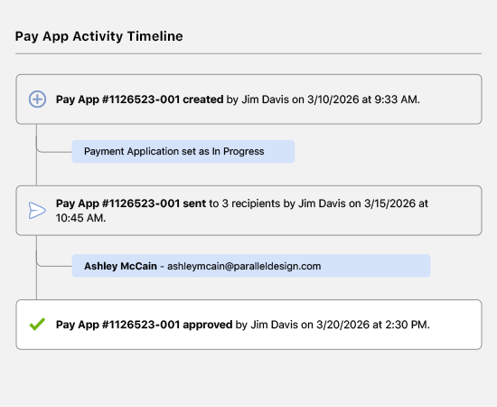Track Payment Application Submissions | Construction Management Software