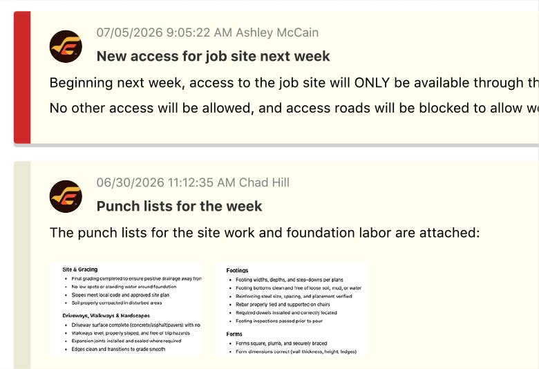 Project Announcements