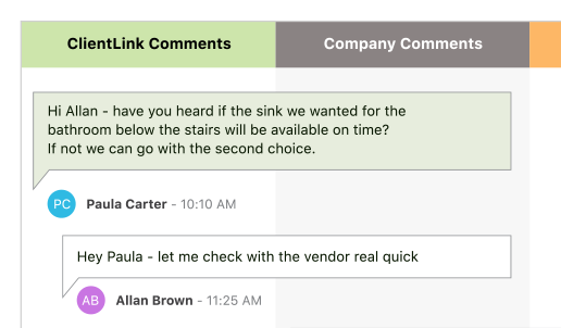 Punchlists Comments