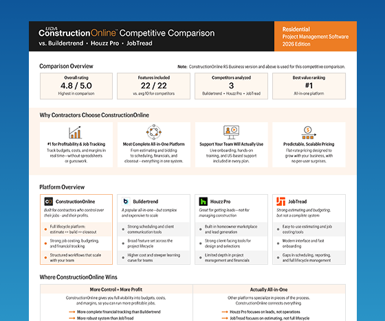 Competitive Comparison - Residential