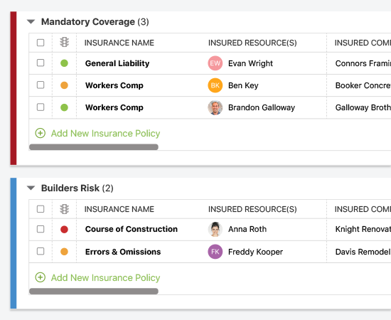 Organize Construction Project Insurance Certificates | Construction Insurance Tracking Software | Construction Project Management Software | UDA ConstructionOnline