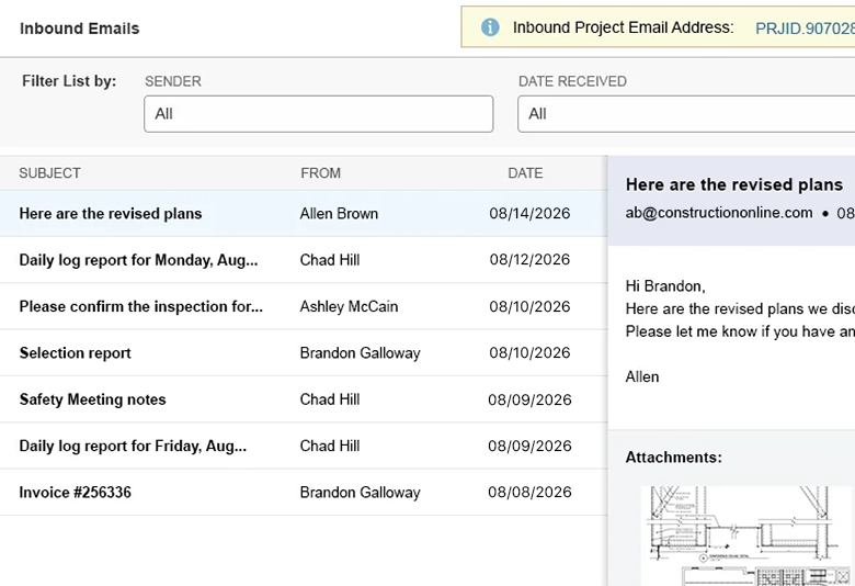 Inbound Emails