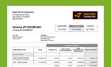 Construction Invoice