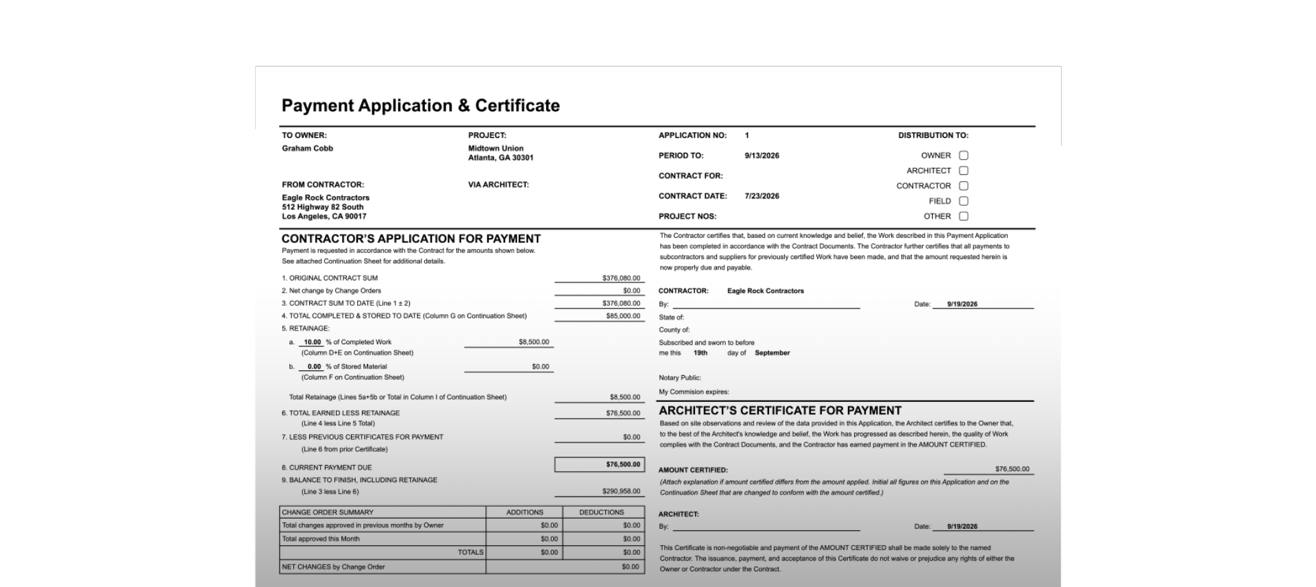 Payment App Certificate