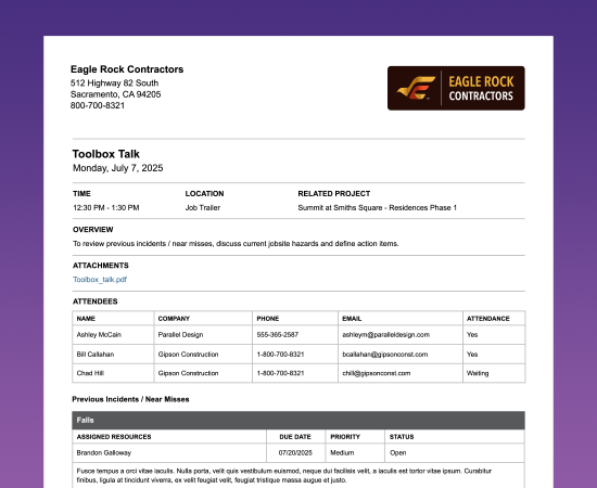 Construction Meeting Minutes Report | Construction Meeting Agenda Report | Construction Meeting Minutes Template | Construction Meeting Agenda Template