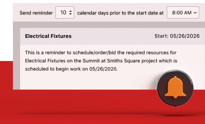 Automated Schedule Task Reminders Enhance Construction Project Management | Construction Scheduling Software