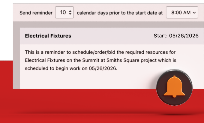 Automated Schedule Task Reminders Enhance Construction Project Management | Construction Scheduling Software