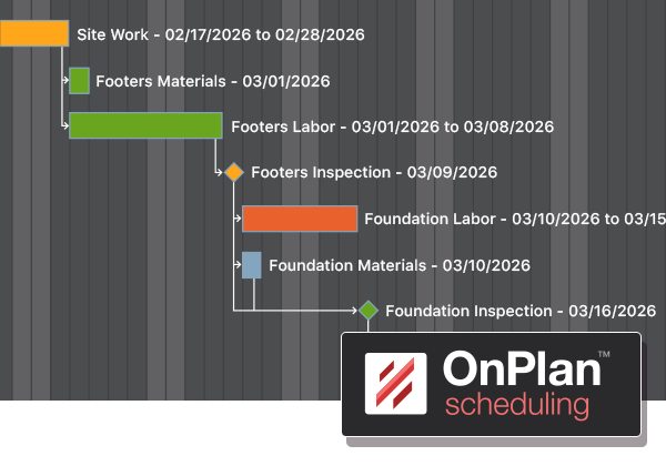Construction Scheduling Software | OnPlan Scheduling
