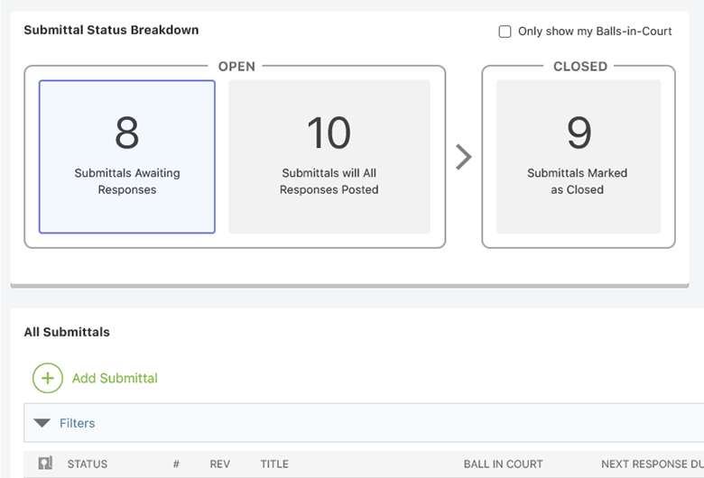 Submittal Response