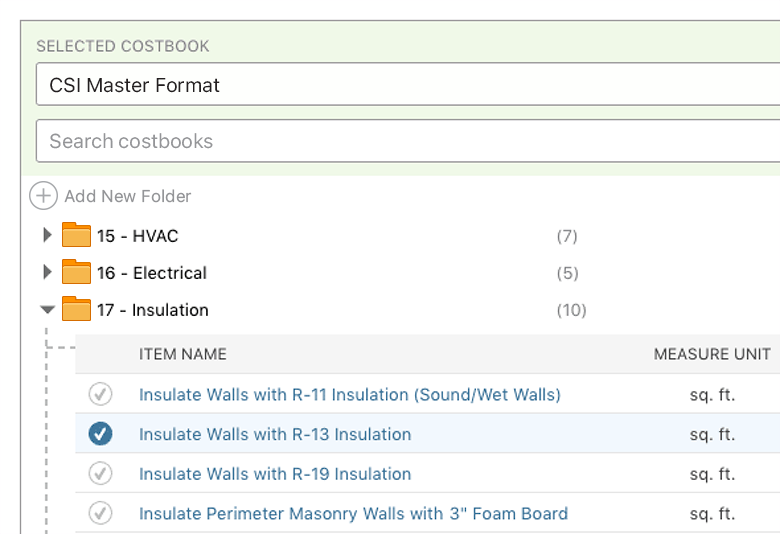 Assign Material and Labor Costs to Takeoffs